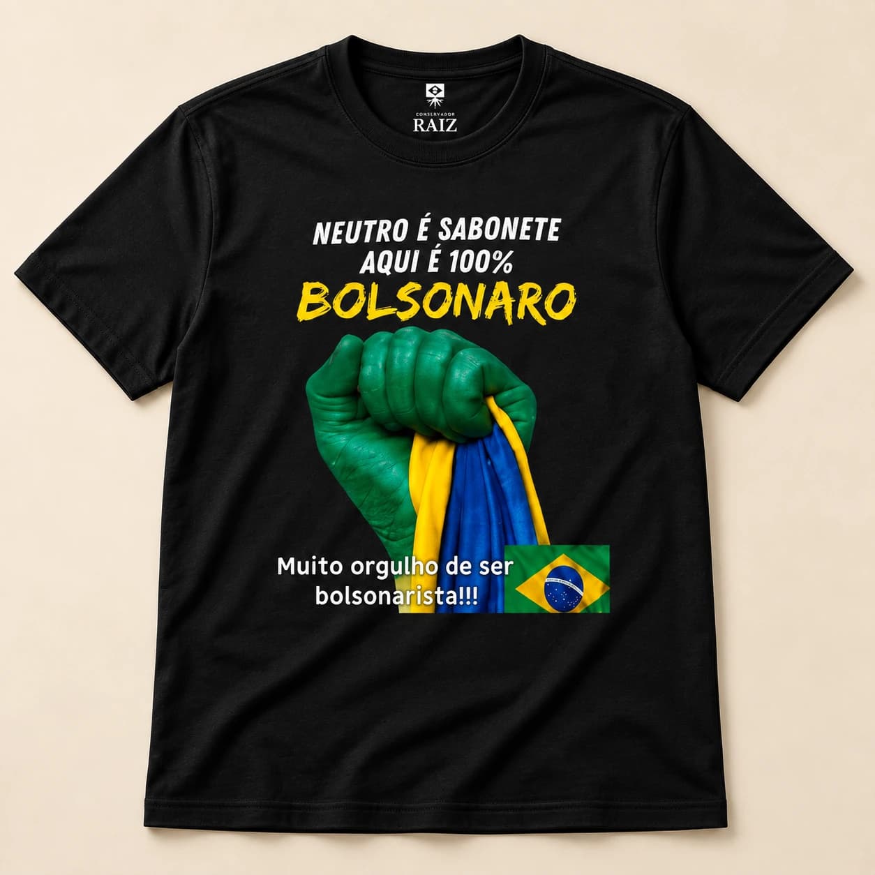 Camiseta Bolsonaro Mão